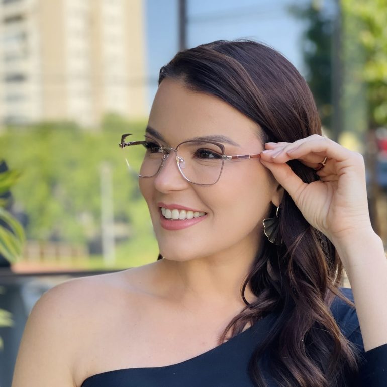 safine com br oculos de grau feminino gatinho marrom dani