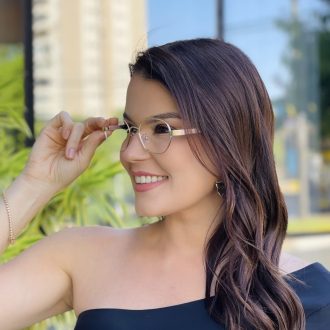 safine com br oculos de grau feminino hexagonal dourado jana 2 0 1