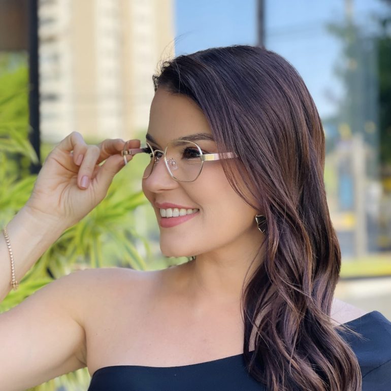 safine com br oculos de grau feminino hexagonal dourado jana 2 0 1
