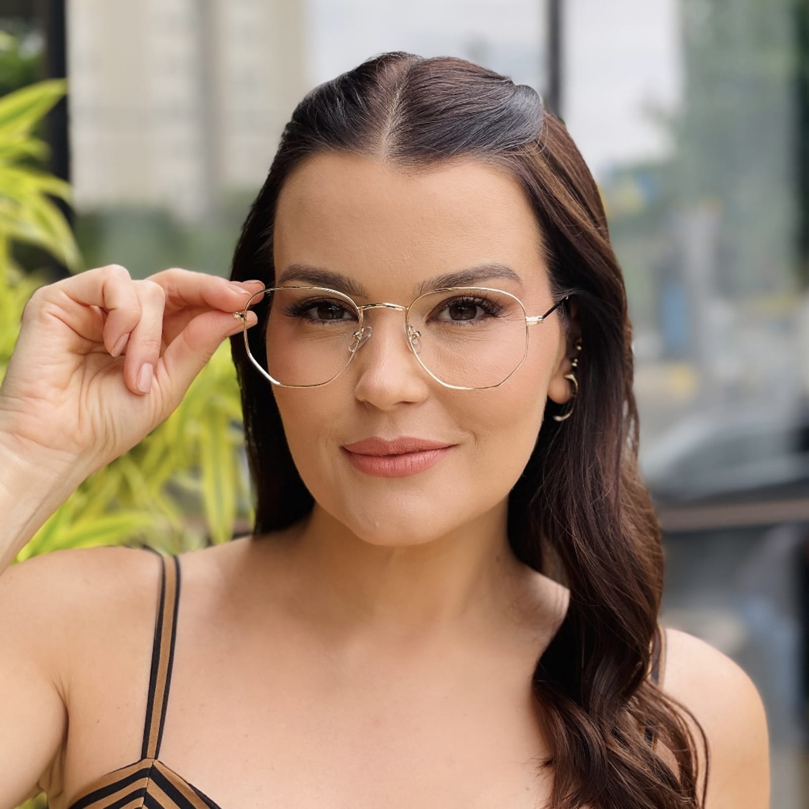 safine com br oculos de grau feminino hexagonal dourado laura 1 safine com br oculos de grau feminino hexagonal dourado laura 1