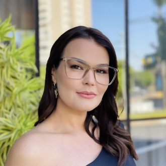 safine com br oculos de grau feminino quadrado marrom transparente marina 4