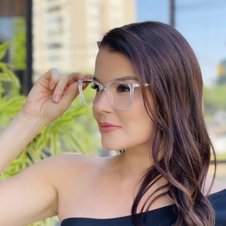 safine com br oculos de grau feminino quadrado transparente marina 3