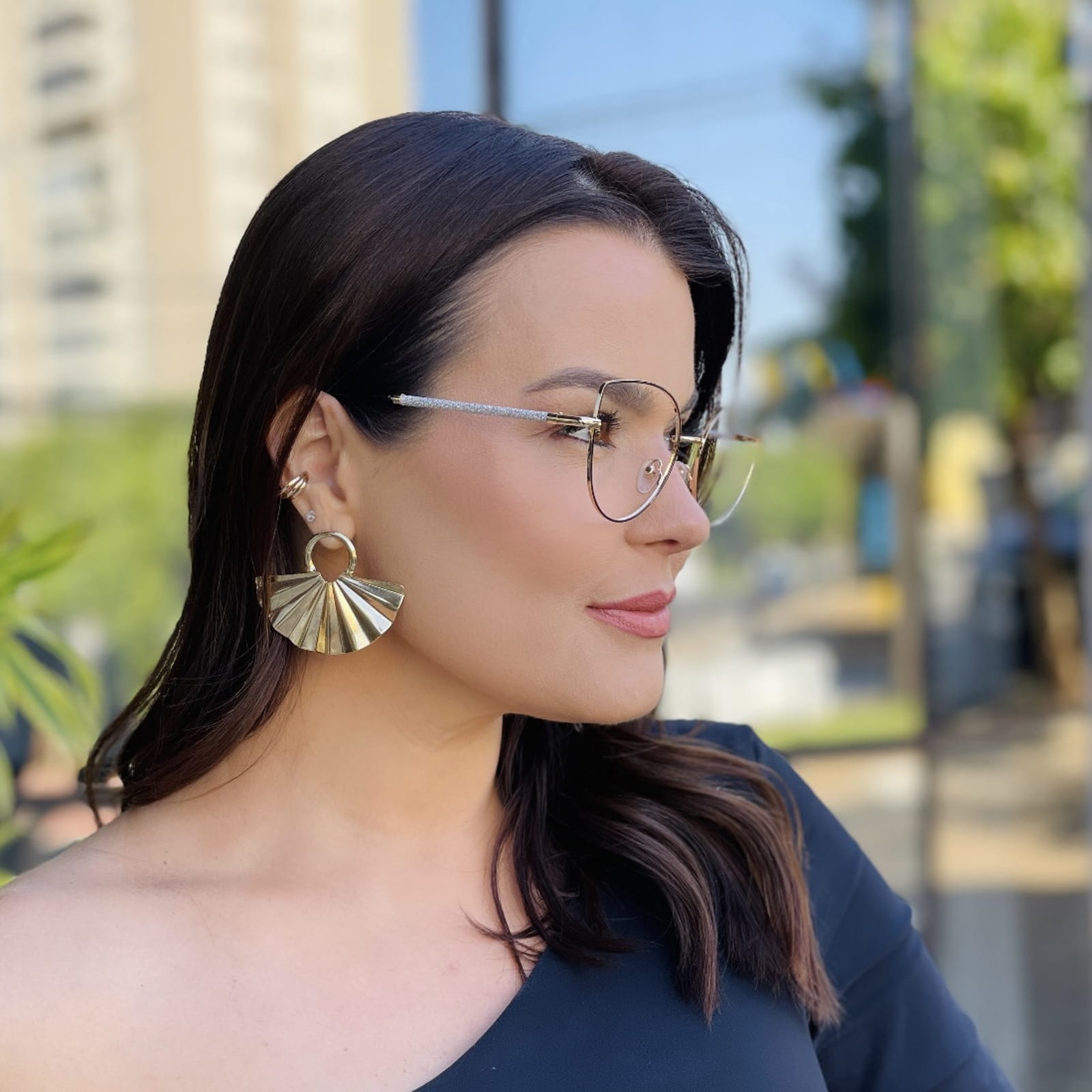 safine com br oculos de grau gatinho preto e dourado lana 1 safine com br oculos de grau gatinho preto e dourado lana 1