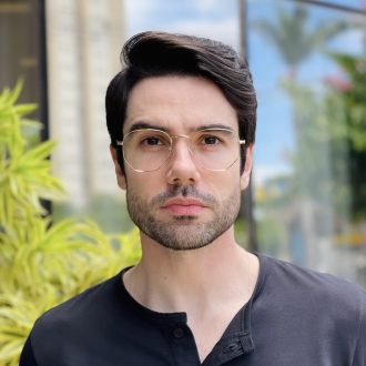 safine com br oculos de grau masculino hexagonal dourado tales 2