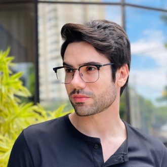 safine com br oculos de grau masculino quadrado azul vini 1