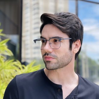 safine com br oculos de grau masculino quadrado cinza vini 1