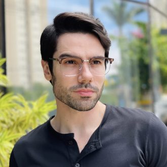 safine com br oculos de grau masculino quadrado marrom vini 1