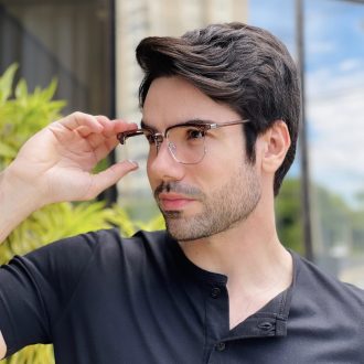 safine com br oculos de grau masculino quadrado marrom vini 3