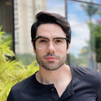 safine com br oculos de grau masculino quadrado preto e prata vini