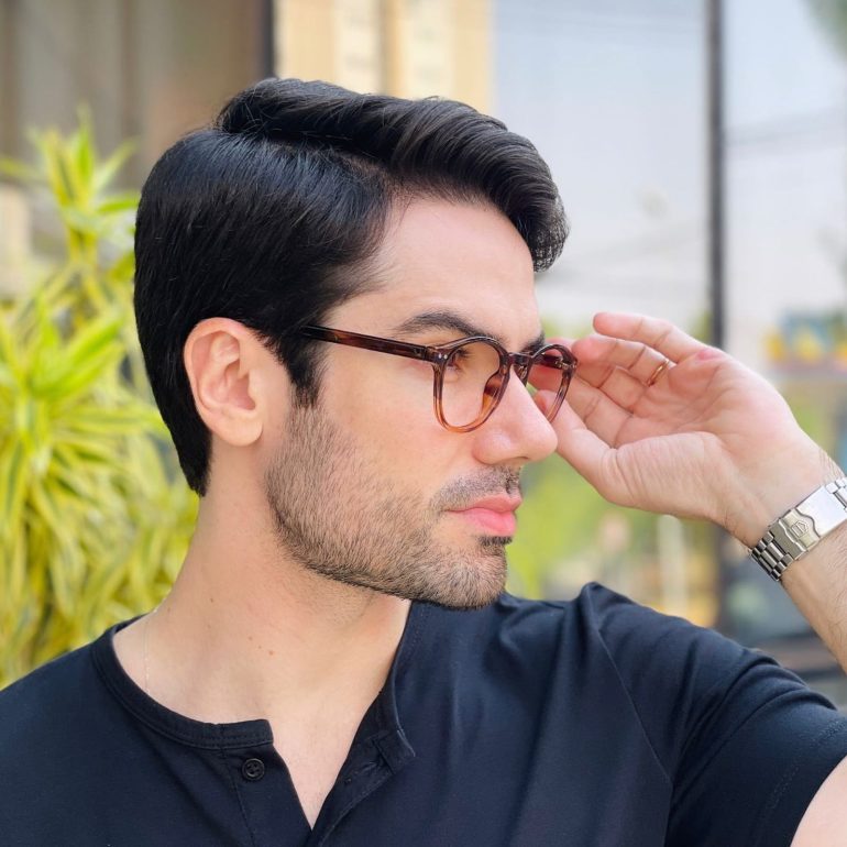 safine com br oculos de grau masculino redondo marrom degrade gael 2 0 1