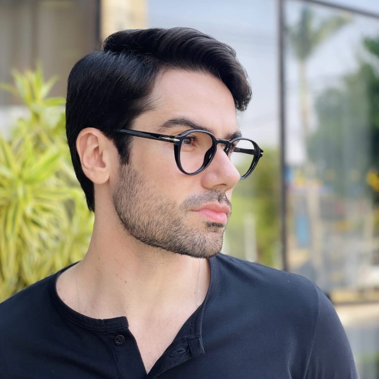 safine com br oculos de grau masculino redondo preto harry 2 0 3