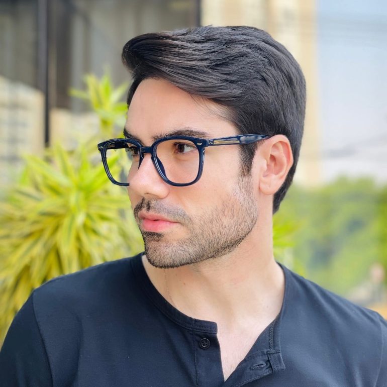 safine com br oculos de grau quadrado azul joaquim 2 0