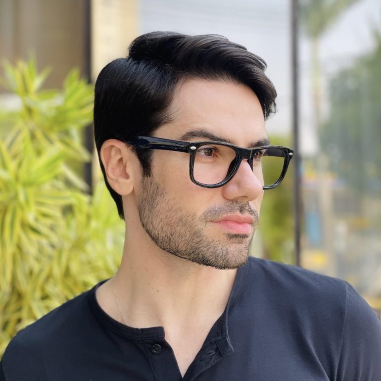 safine com br oculos de grau quadrado preto e azul silas 2 0 2