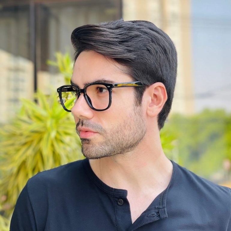 safine com br oculos de grau quadrado preto joaquim 2 0