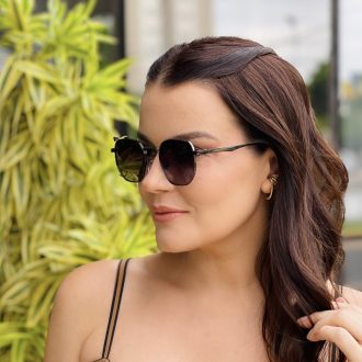 safine com br oculos de sol feminino hexagonal grafite karen 1