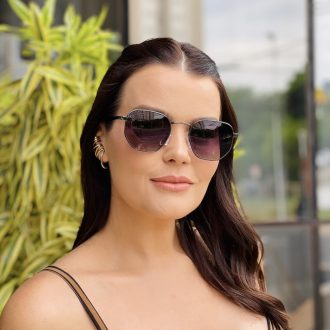 safine com br oculos de sol feminino hexagonal grafite karen 3