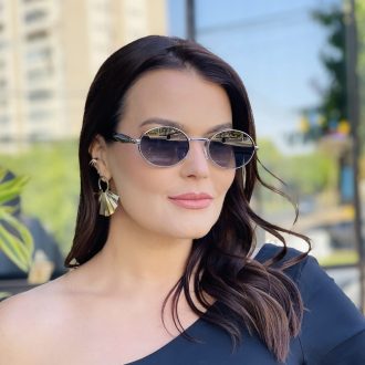 safine com br oculos de sol feminino oval grafite poly 2
