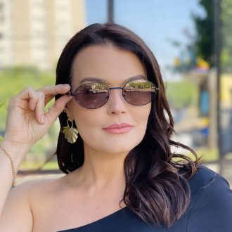 safine com br oculos de sol feminino oval preto e marrom poly 2