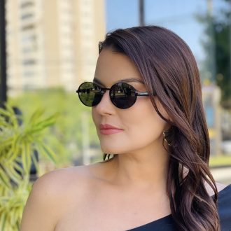 safine com br oculos de sol feminino oval preto poly 3