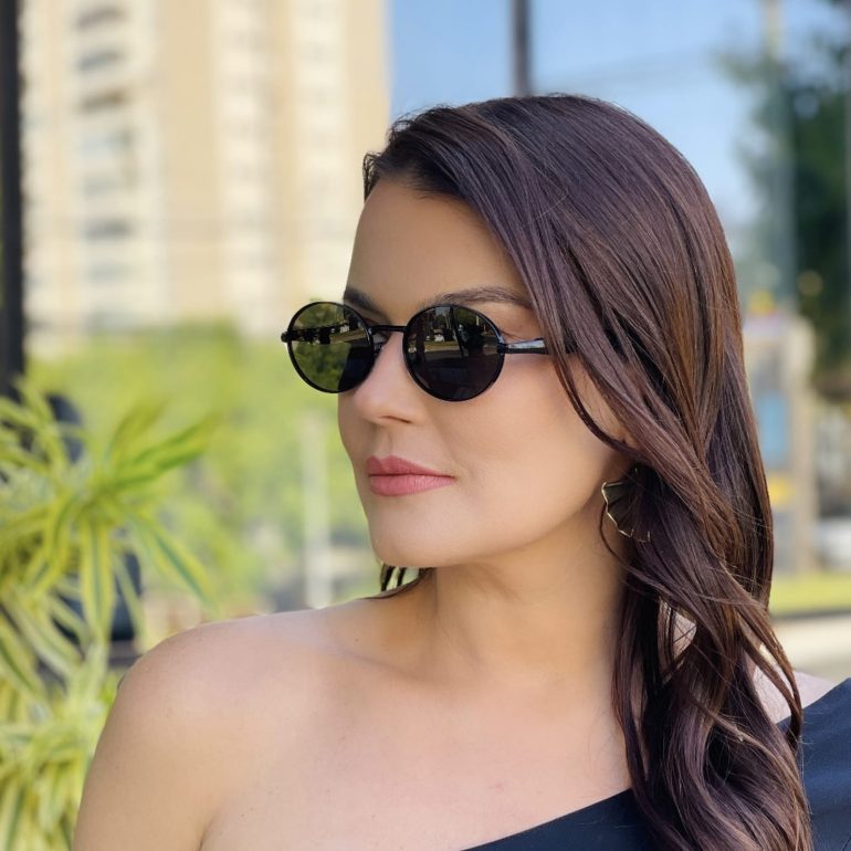 safine com br oculos de sol feminino oval preto poly 3