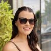 safine com br oculos de sol feminino quadrado marrom nubia