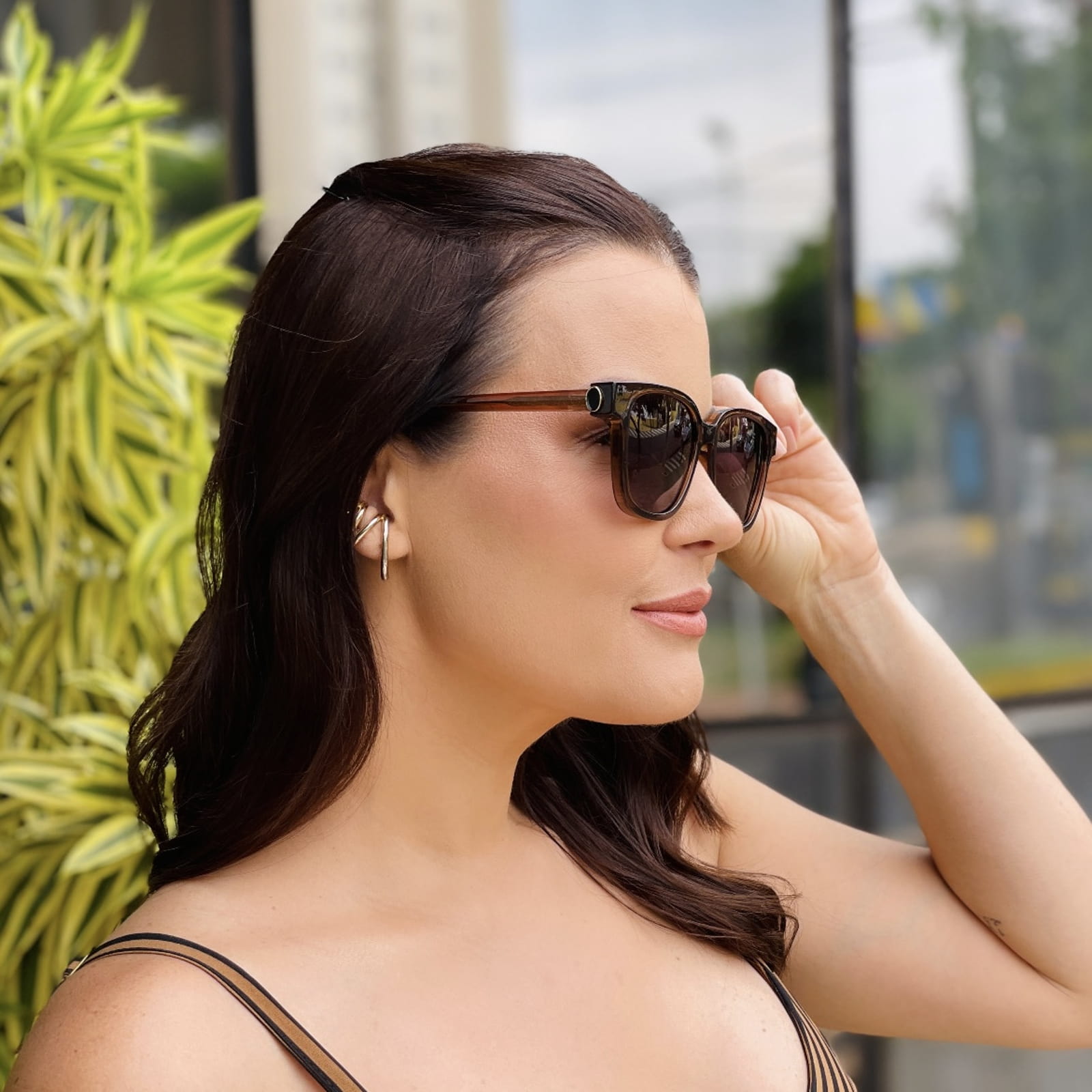 safine com br oculos de sol feminino quadrado marrom nubia 2 safine com br oculos de sol feminino quadrado marrom nubia 2