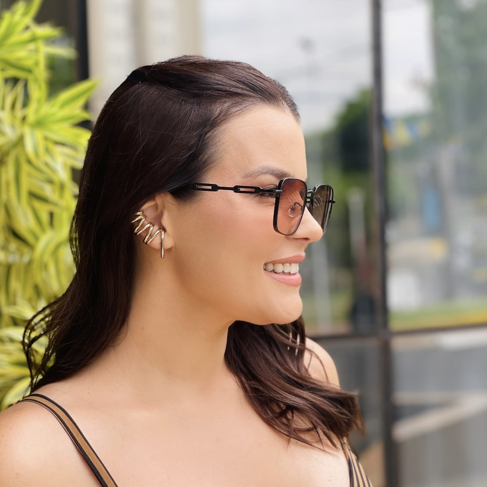 safine com br oculos de sol feminino quadrado preto e marrom sabrina safine com br oculos de sol feminino quadrado preto e marrom sabrina