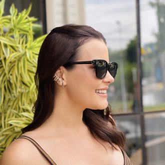 safine com br oculos de sol feminino quadrado preto nubia