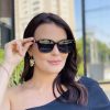 safine com br oculos de sol feminino quadrado tartaruga nubia