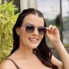safine com br oculos de sol feminino redondo grafite luiza 2