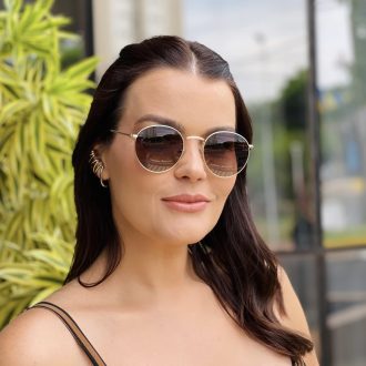 safine com br oculos de sol feminino redondo marrom luiza 2 0 2