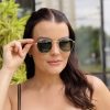 safine com br oculos de sol feminino redondo verde luiza 3