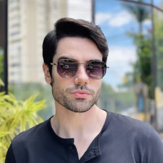 safine com br oculos de sol masculino hexagonal grafite geovani 1