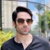 safine com br oculos de sol masculino hexagonal marrom geovani 2