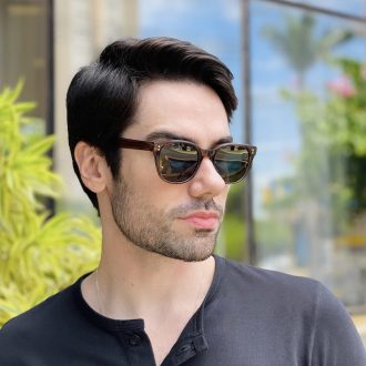 safine com br oculos de sol masculino quadrado marrom alan 1