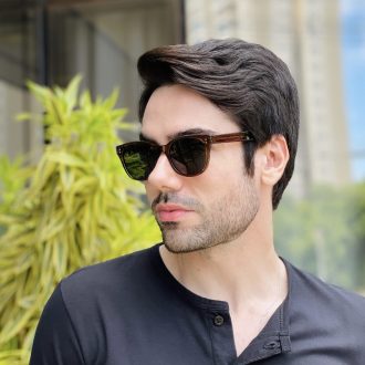 safine com br oculos de sol masculino quadrado marrom alan