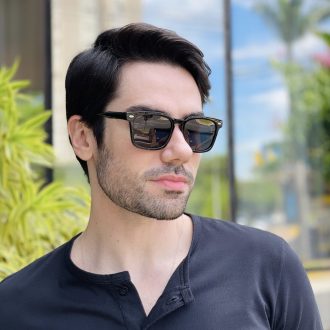safine com br oculos de sol masculino quadrado verde transparente henrique 22