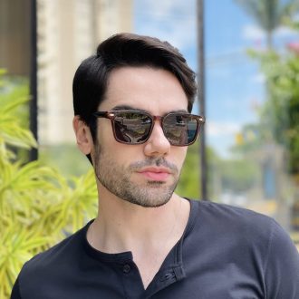 safine com br oculos de sol masculino quadrado verde transparente henrique 3