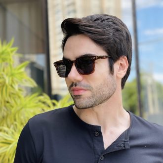 safine com br oculos de sol masculino quadrado verde transparente henrique 7