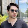 safine com br oculos de sol masculino redondo azul rafael 2