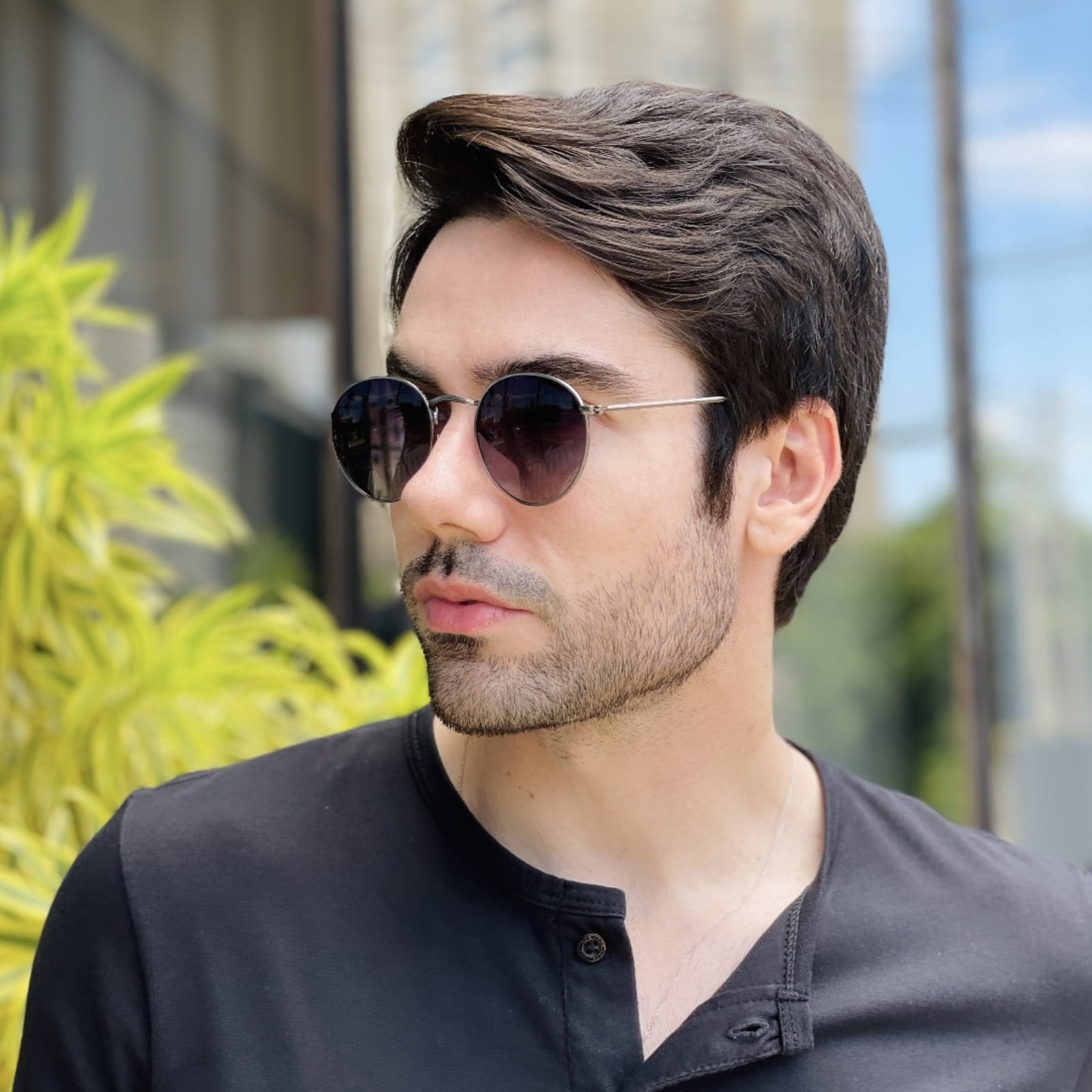 safine com br oculos de sol masculino redondo grafite rafael 2 safine com br oculos de sol masculino redondo grafite rafael 2