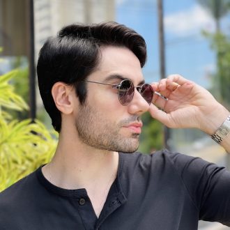 safine com br oculos de sol masculino redondo grafite rafael 3