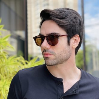 safine com br oculos de sol masculino redondo marrom gustavo 6