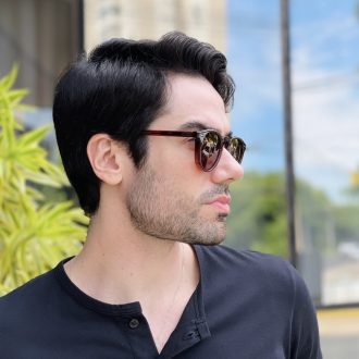 safine com br oculos de sol masculino redondo marrom gustavo 9