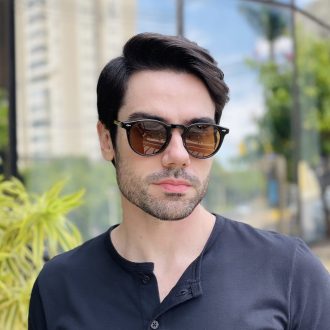 safine com br oculos de sol masculino redondo preto e marrom gustavo 1