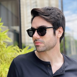 safine com br oculos de sol masculino redondo preto gustavo 3
