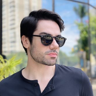 safine com br oculos de sol masculino redondo preto gustavo