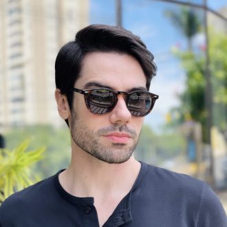 safine com br oculos de sol masculino redondo tartaruga gustavo 3