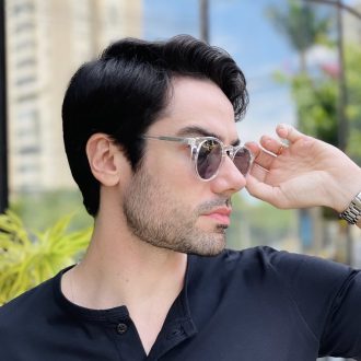 safine com br oculos de sol masculino redondo transparente gustavo 3