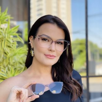 safine com br oculos feminino 2 em 1 clip on gatinho cinza e rosa dalila 3